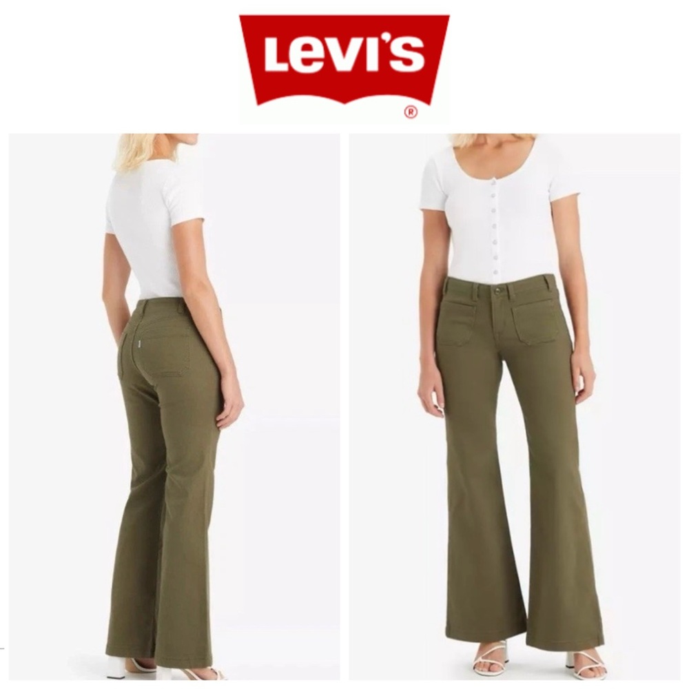 LEVI’S Jeans Women’s 30 Green Superlow Flare LIKE NEW!